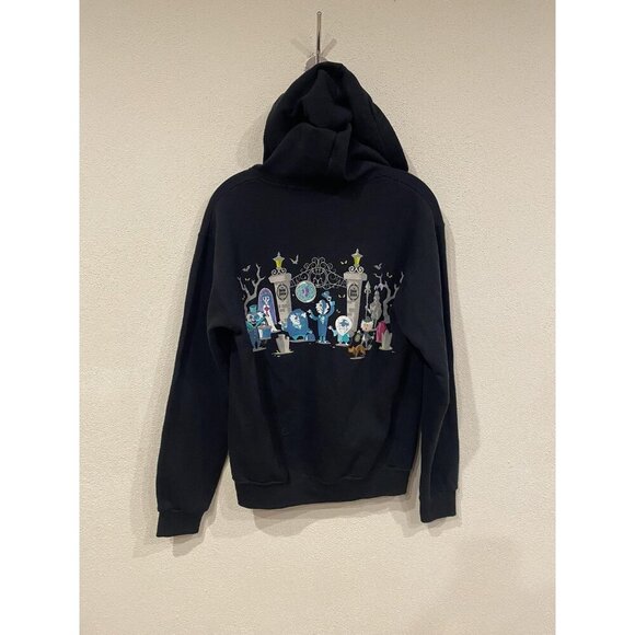 Disney Parks Haunted Mansion Cutie Hoodie Womens Small Black Full Zip Sweatshirt - Picture 5 of 6